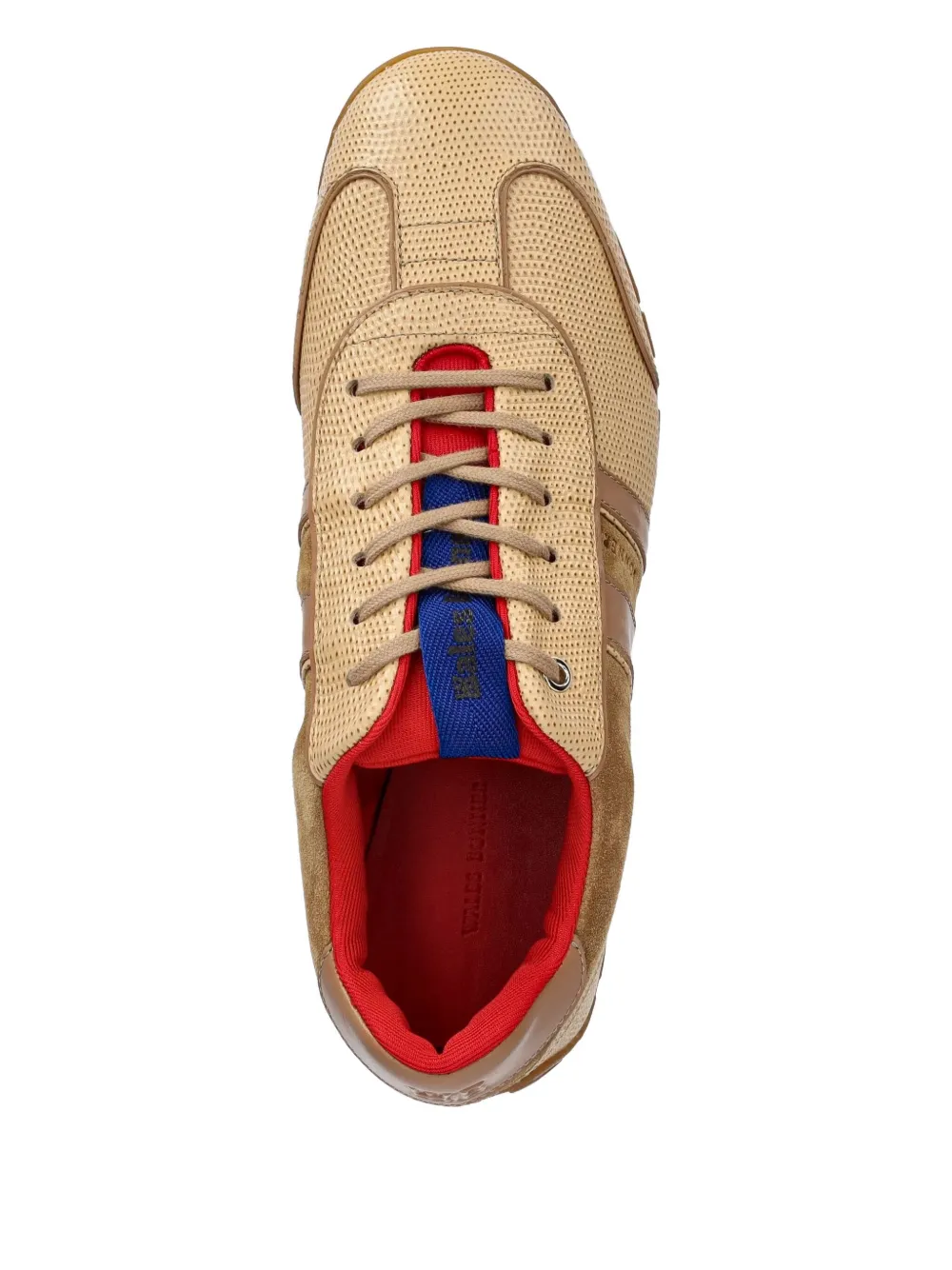 Wales Bonner leather lace-up sneakers Neutrals