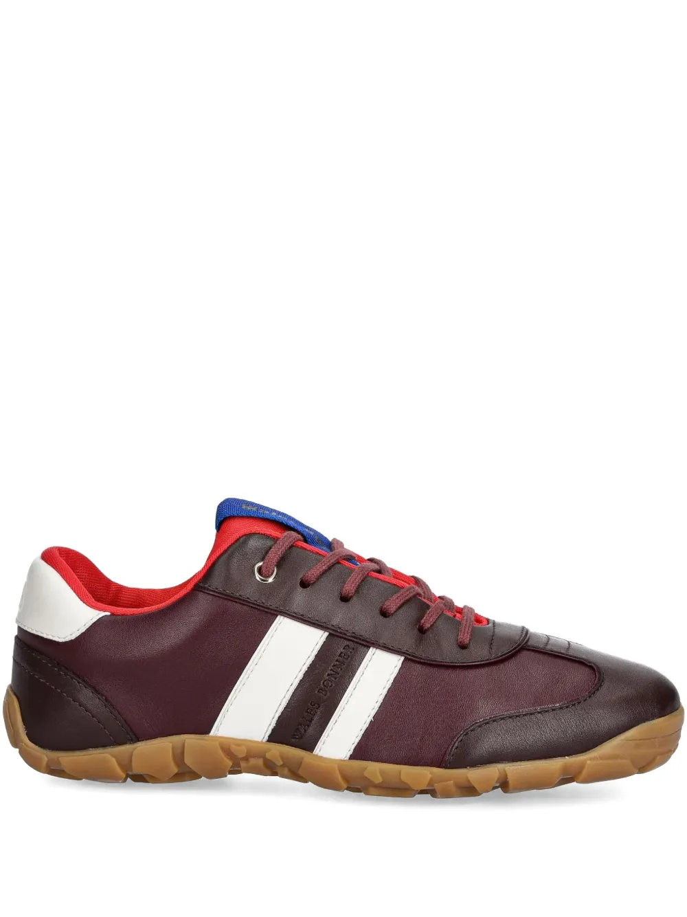 Wales Bonner leather stripe sneakers Purple