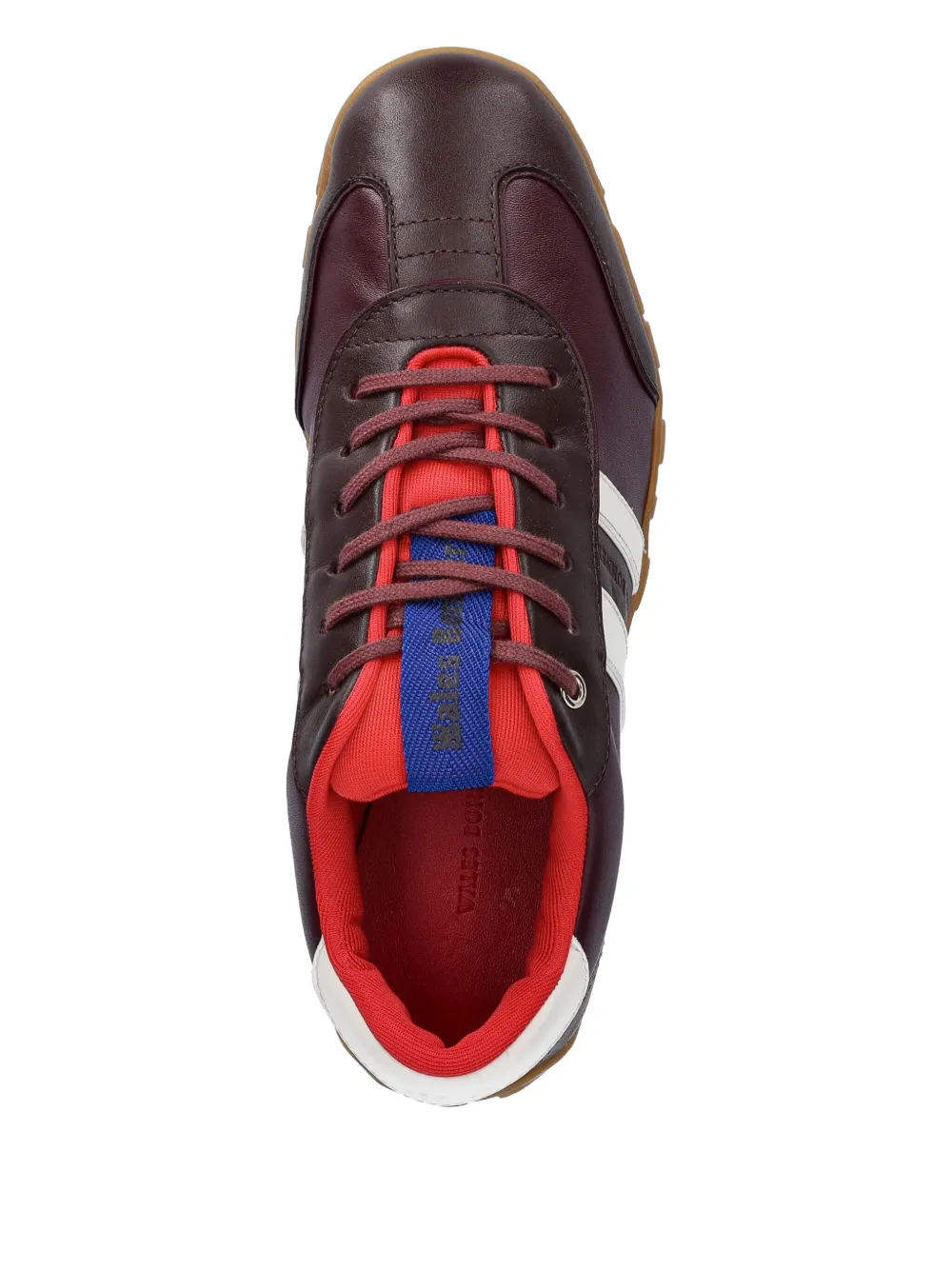 Wales Bonner leather stripe sneakers Purple
