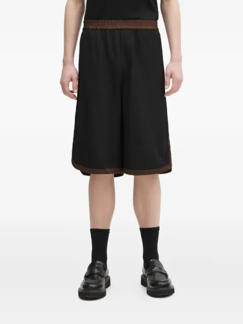 Wales Bonner elasticated-waistband panelled shorts