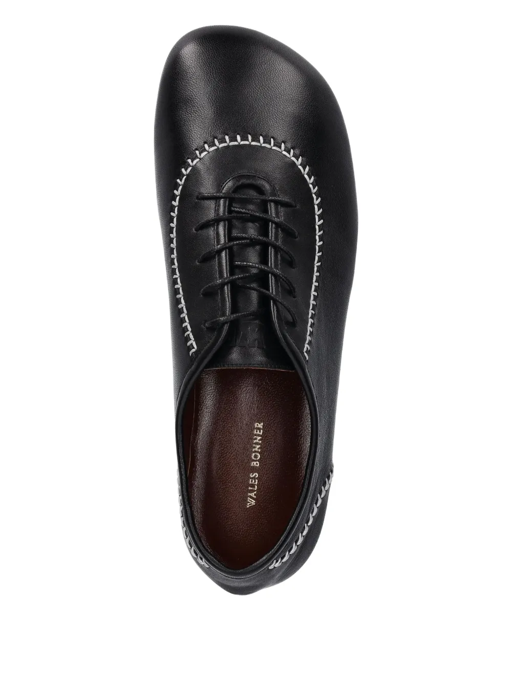 Wales Bonner コントラストステッチ シューズ | ブラック | FARFETCH JP