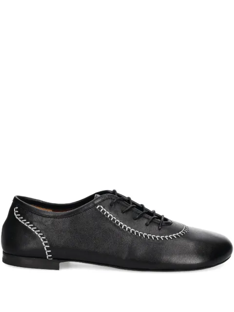Wales Bonner lace-up contrast-stitch shoes