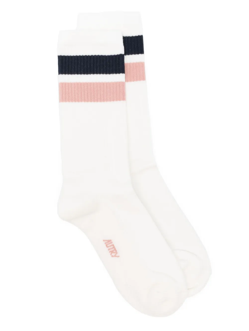 Autry striped ribbed socks | White | Image 1