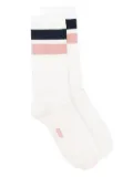 Autry striped ribbed socks - White
