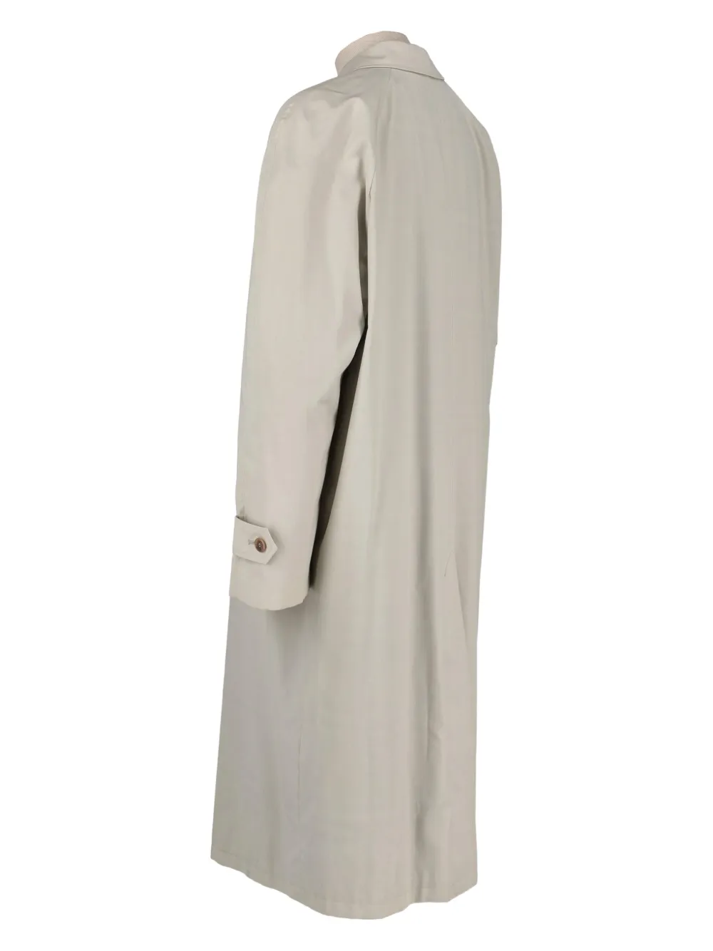 Saint Laurent Pre-Owned buttoned high-neck trench coat | Image 2