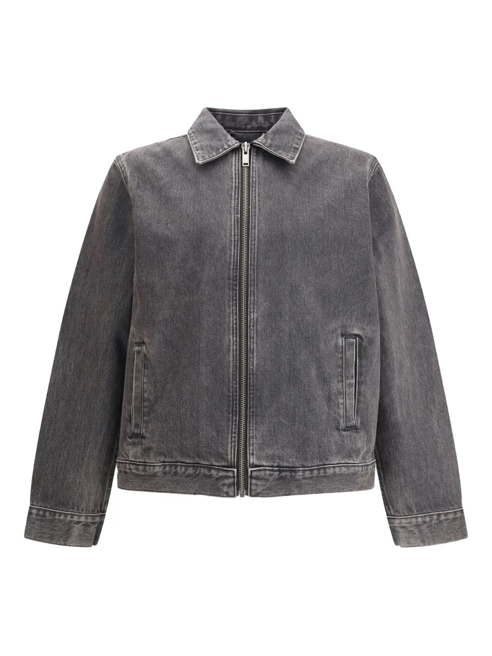 7 For All Mankind Zipper Long Sleeve Casual Jacket In Brown