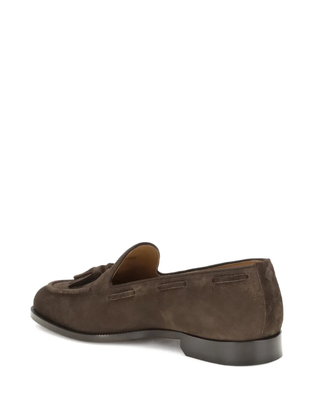 Loro Piana tassel suede loafers Brown