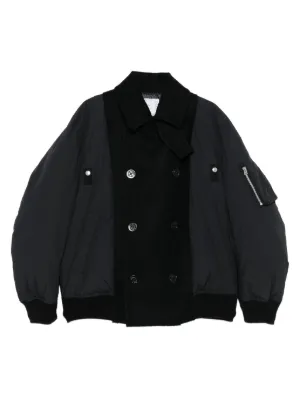 Sacai ペイズリージャケット | ブラック | FARFETCH JP
