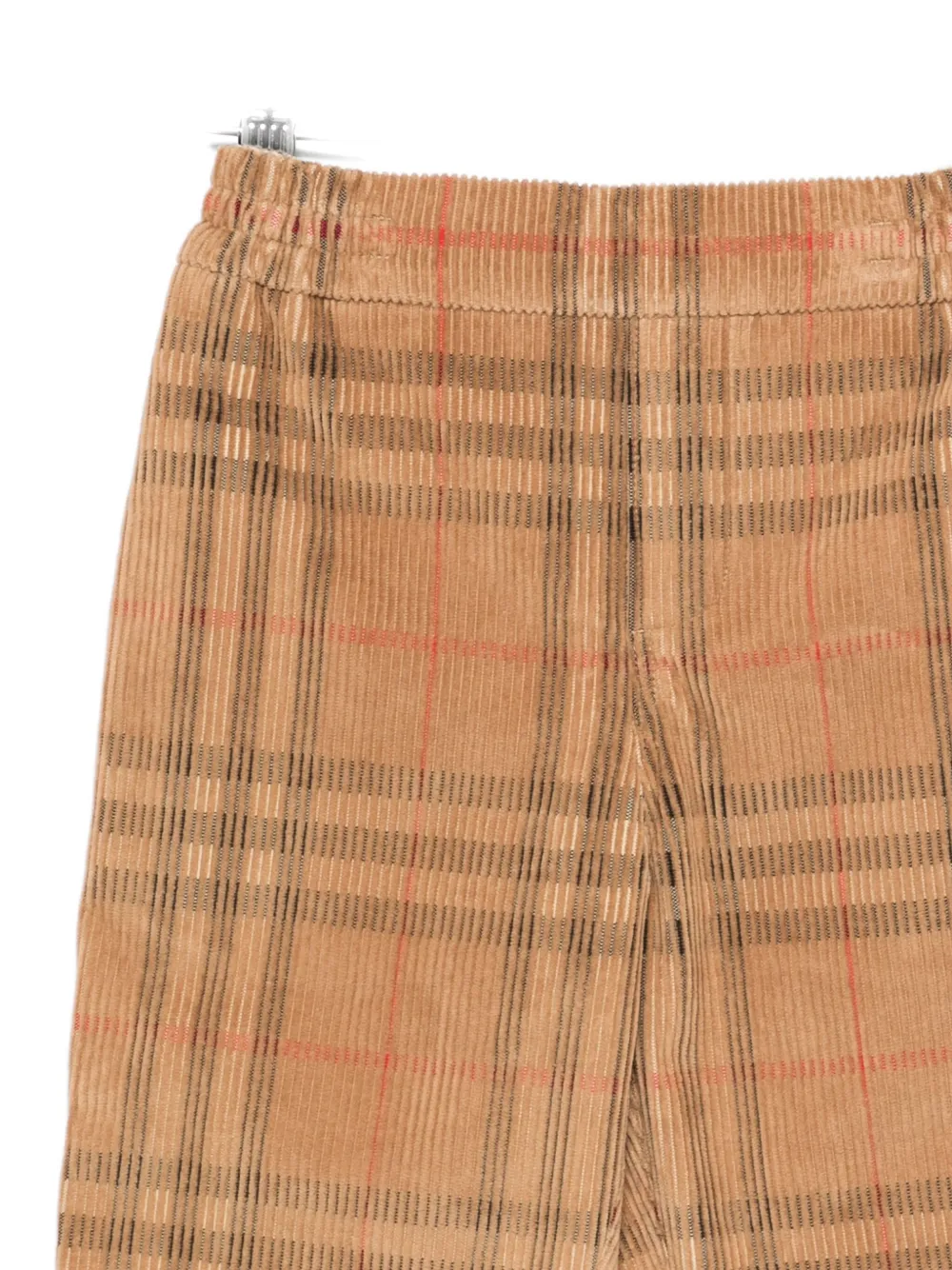 Burberry Kids checked corduroy trousers Bruin