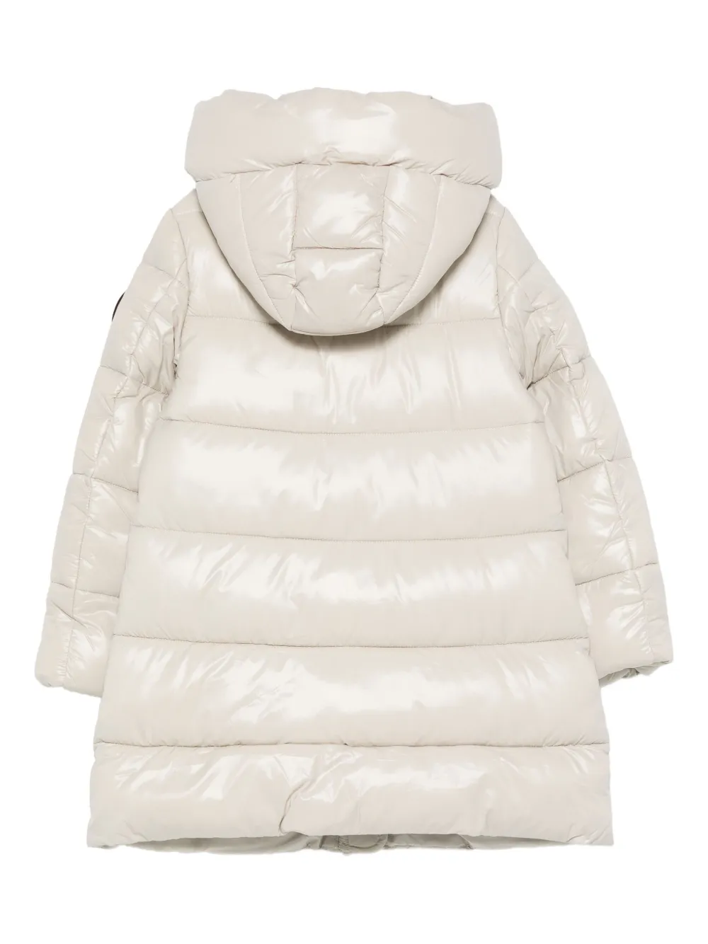 Save The Duck Kids hooded quilted coat Beige