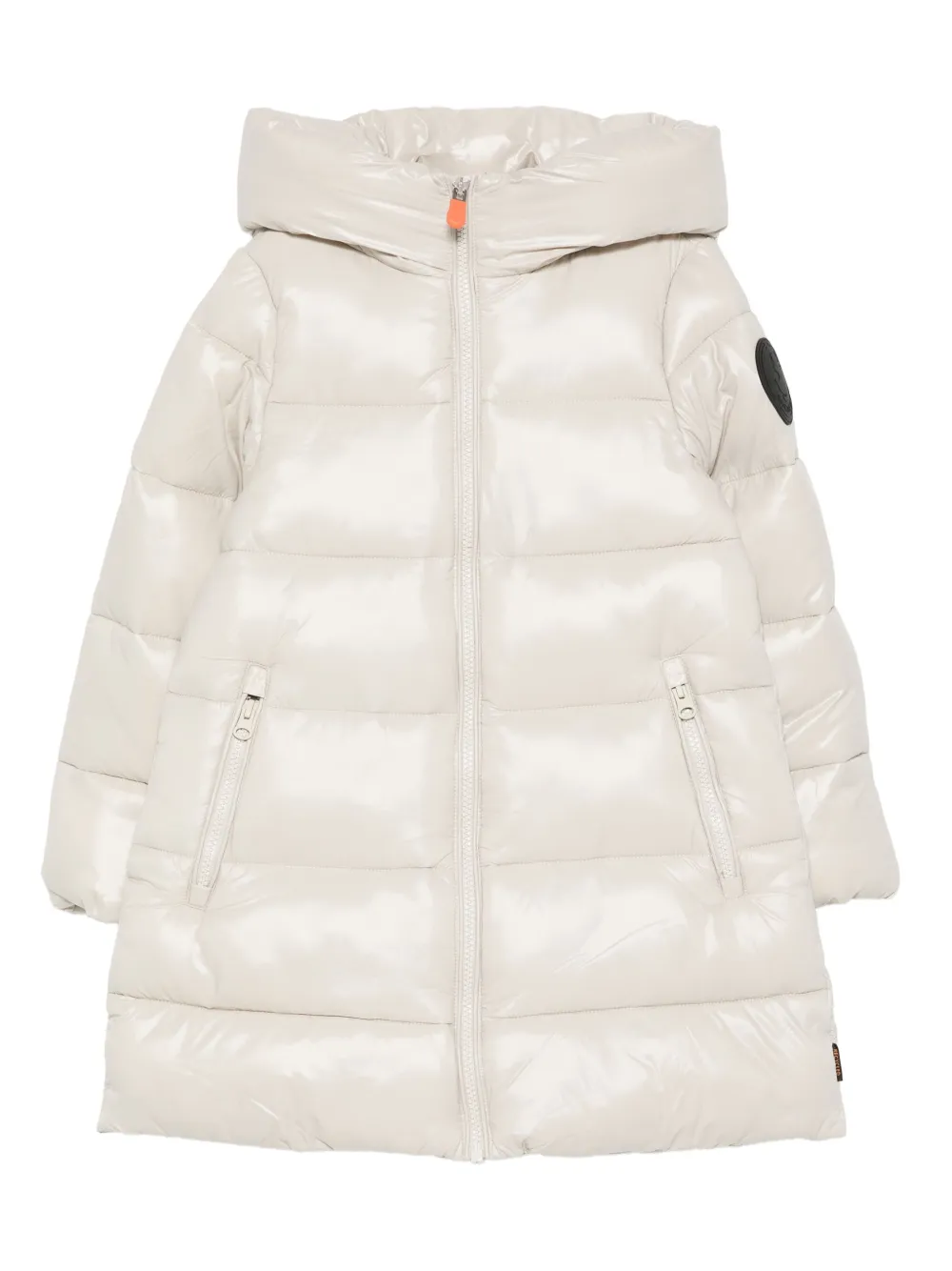 Save The Duck Kids hooded quilted coat Beige