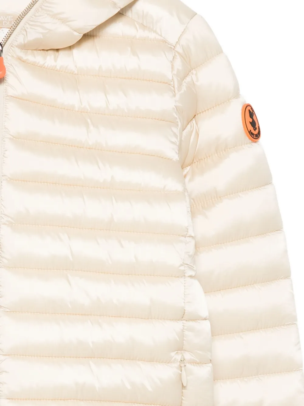 Save The Duck Kids hooded quilted jacket Beige