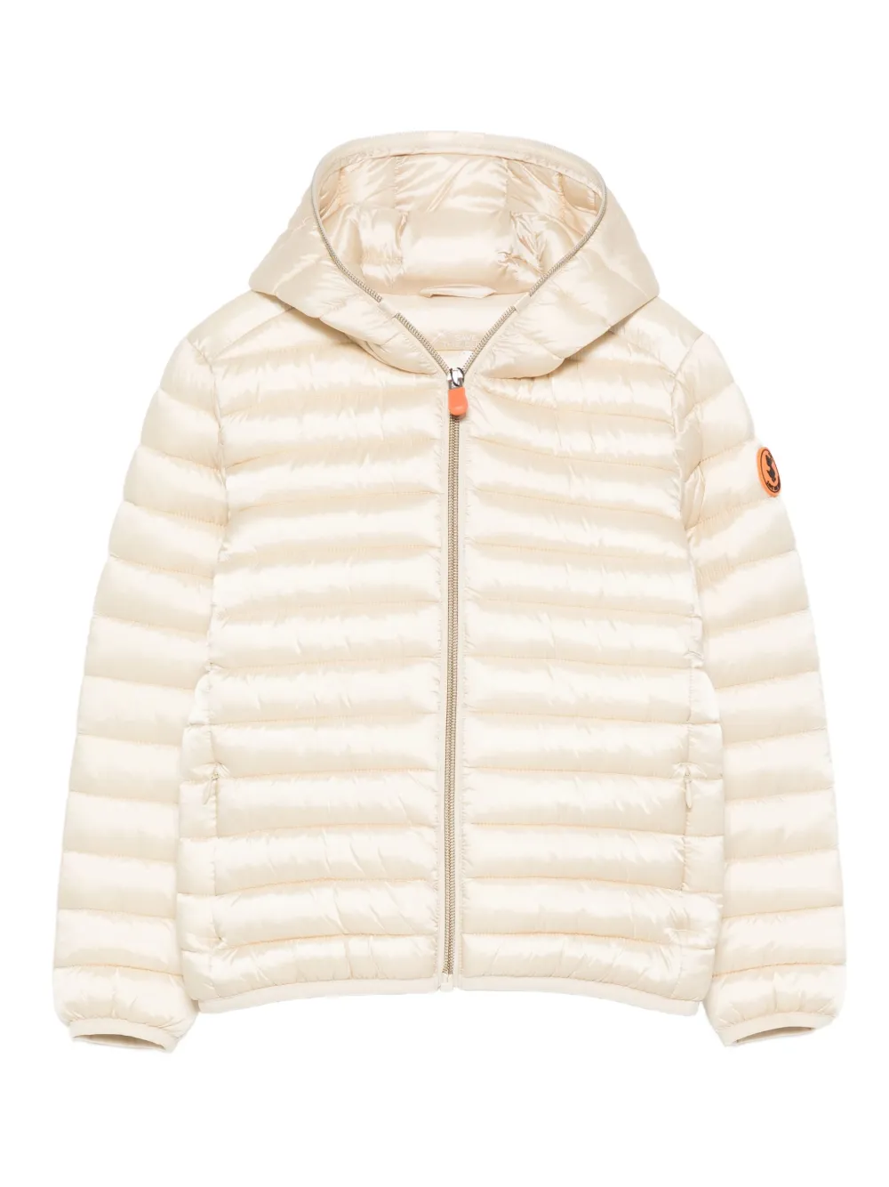 Save The Duck Kids hooded quilted jacket Beige