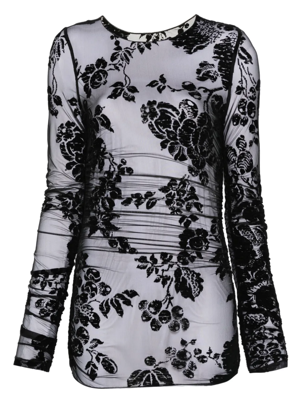 PINKO Top met bloemenprint Zwart