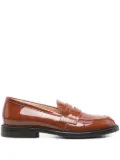 AGL patent-leather penny loafers - Brown