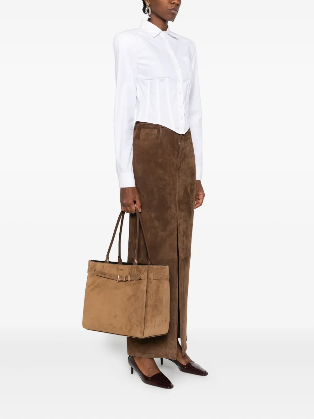 TOM FORD Medium Audrey suède shopper - Bruin
