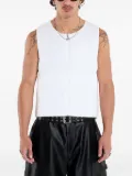 PUMA zip-front mesh-insert vest - White