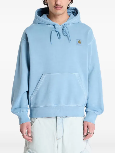 Carhartt WIP Nelson logo-patch hooded sweatshirt