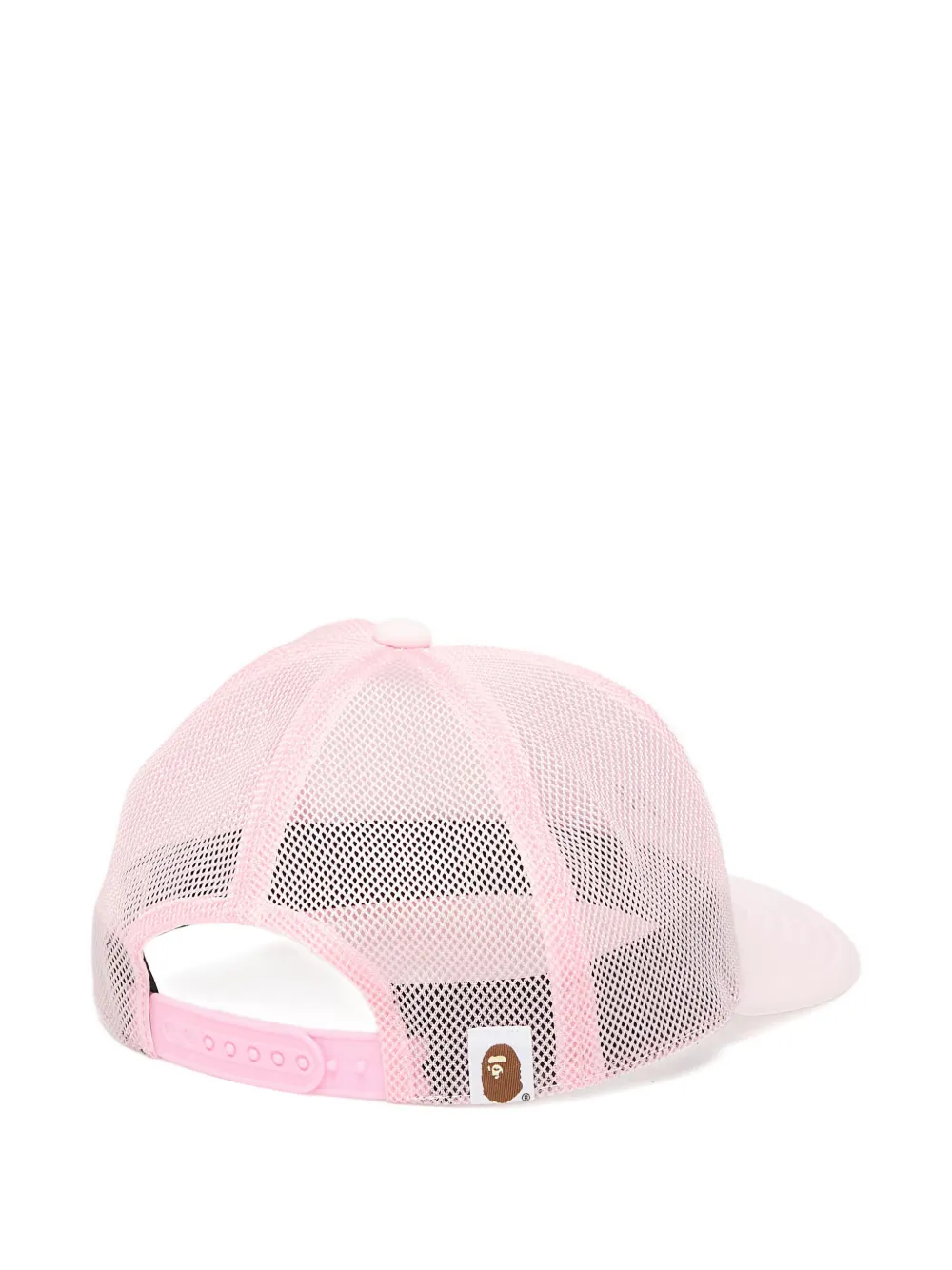 A BATHING APE crystal-embellished mesh cap Roze