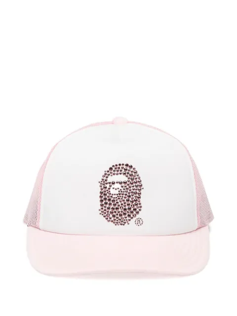 A BATHING APE® crystal-embellished mesh cap
