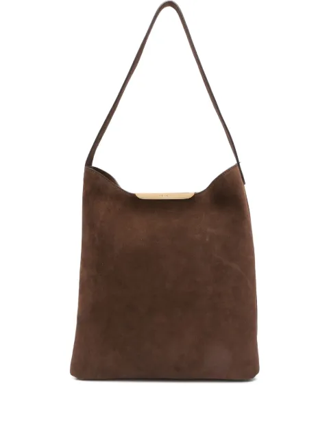 Elleme Gemini suede gold-bar shoulder bag