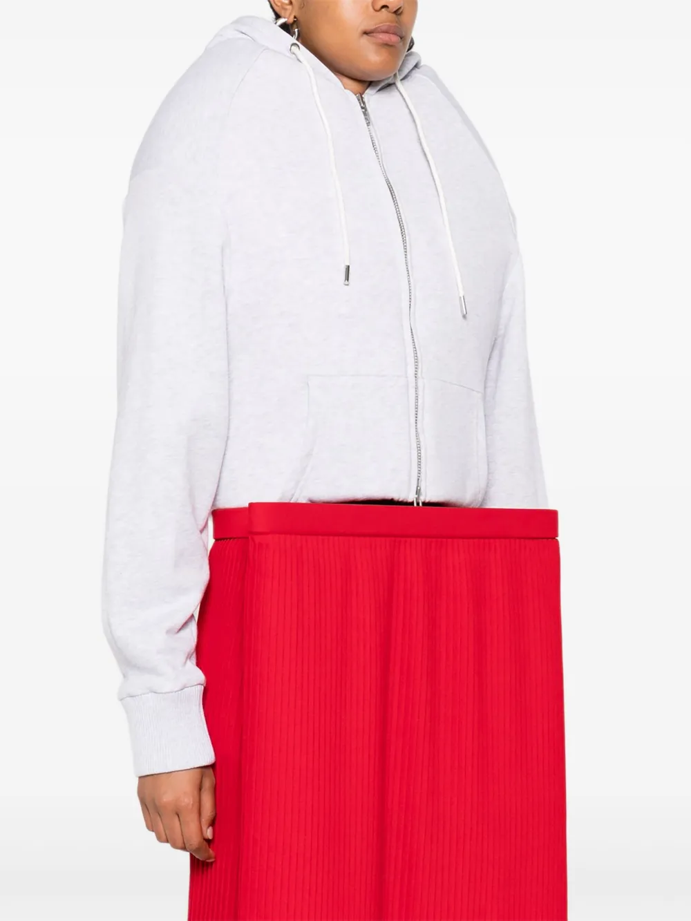  Duran Lantink Zip-fastening Hoodie - Grey 
