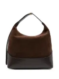 Elleme large Loop suede leather shoulder bag - Brown