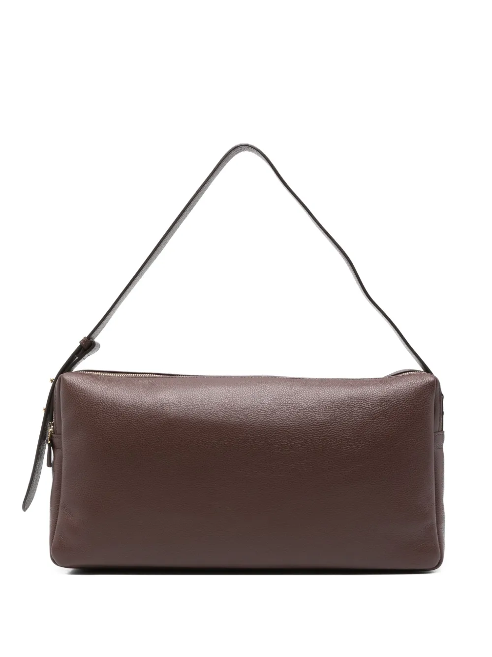 Elleme large Trousse pebbled-leather zip-fastening shoulder bag | Brown | Image 1