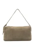 Elleme large Trousse suede zip-fastening shoulder bag - Green