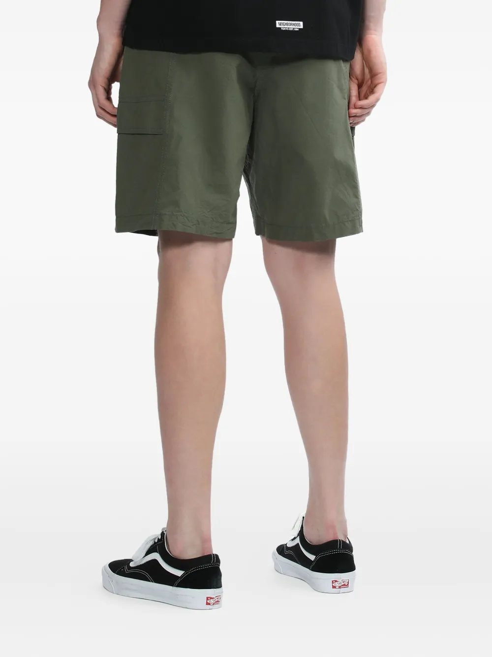 Neighborhood Cargo-pocket Drawstring Shorts In Green