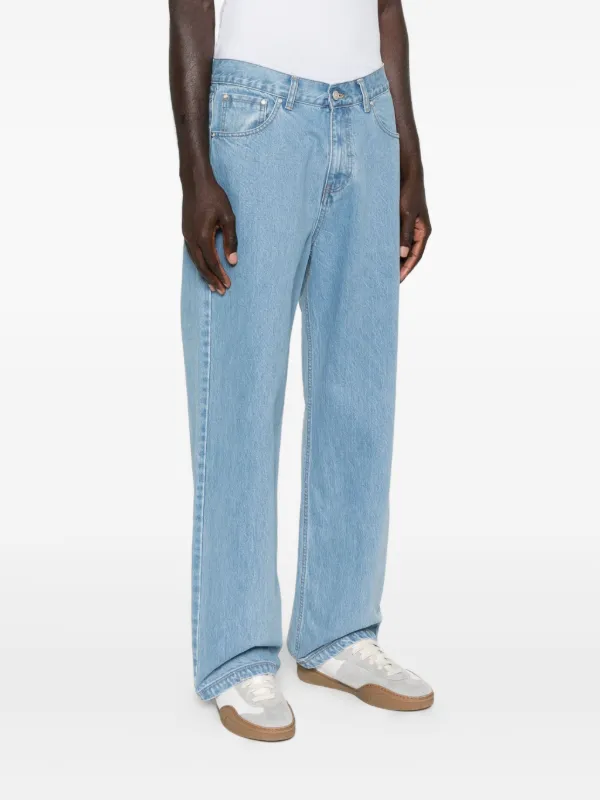 Arte Antwerp ライトウォッシュ ストレートジーンズ | ブルー