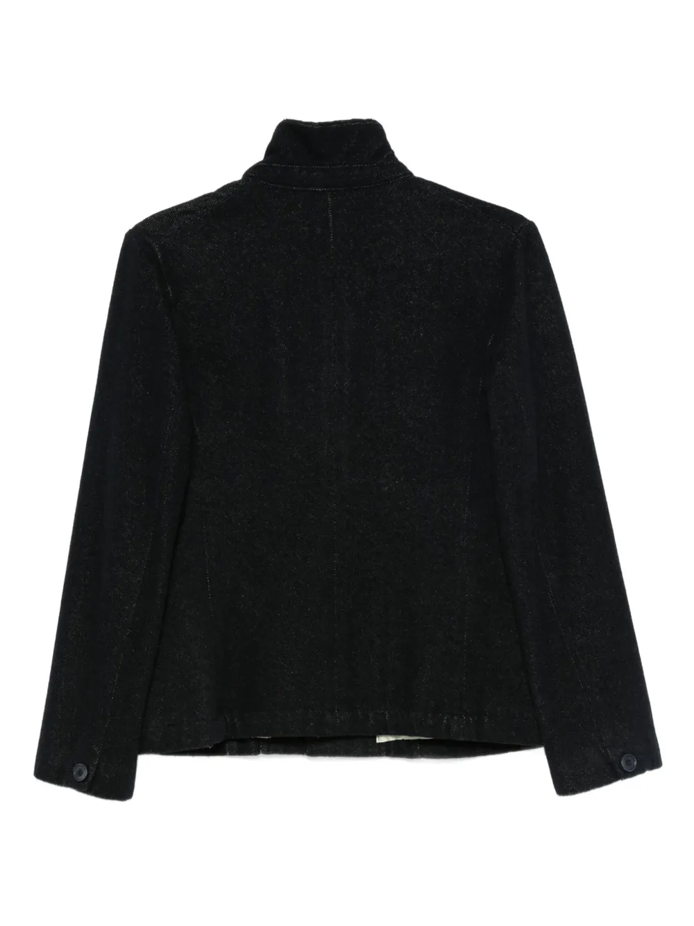 Pre-owned Comme Des Garçons 1990s Asymmetric Zip Jacket In Black