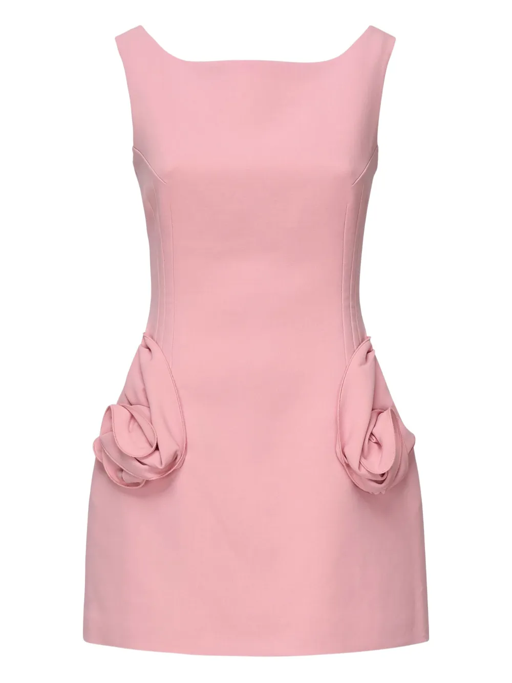 Magda Butrym rose-appliqué dress Roze