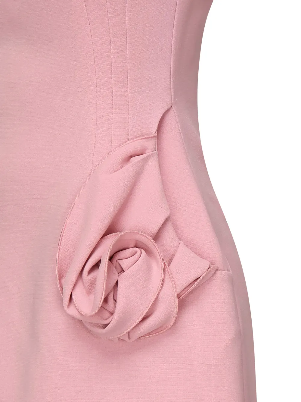 Magda Butrym rose-appliqué dress Roze