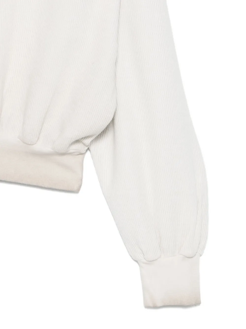 Halfboy Hooded Ribbed Top In Black