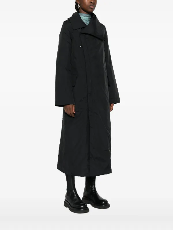 Y-3 asymmetric-collar Raincoat | Black | FARFETCH