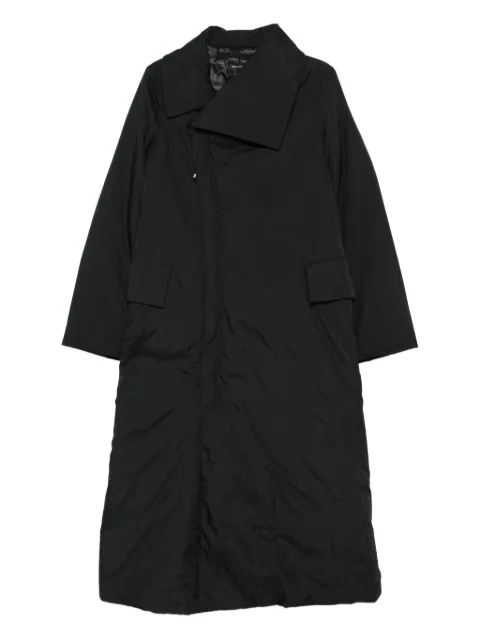 Y-3 asymmetric-collar raincoat