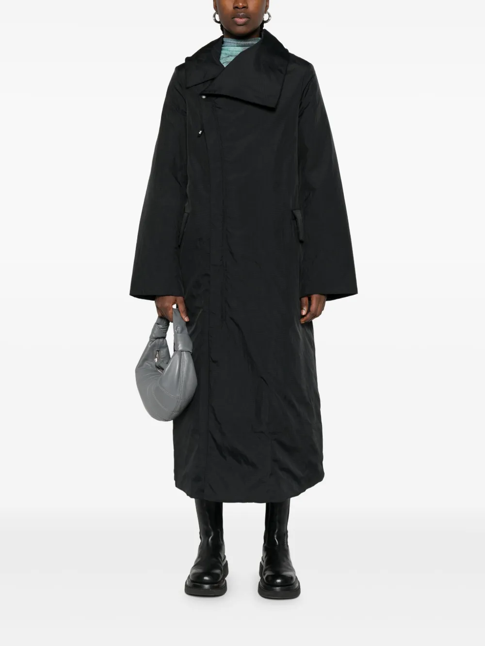 Y-3 asymmetric-collar raincoat | Trench Coats & Raincoats | Image 2