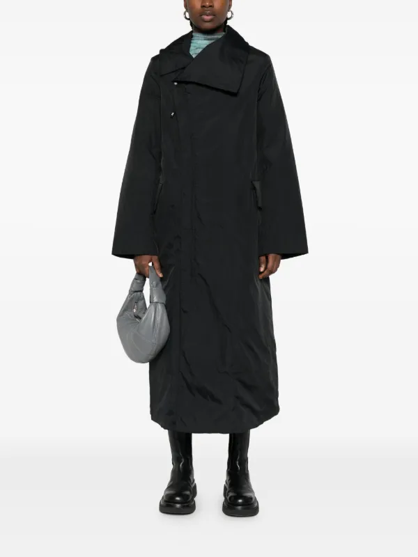 Y-3 asymmetric-collar Raincoat | Black | FARFETCH