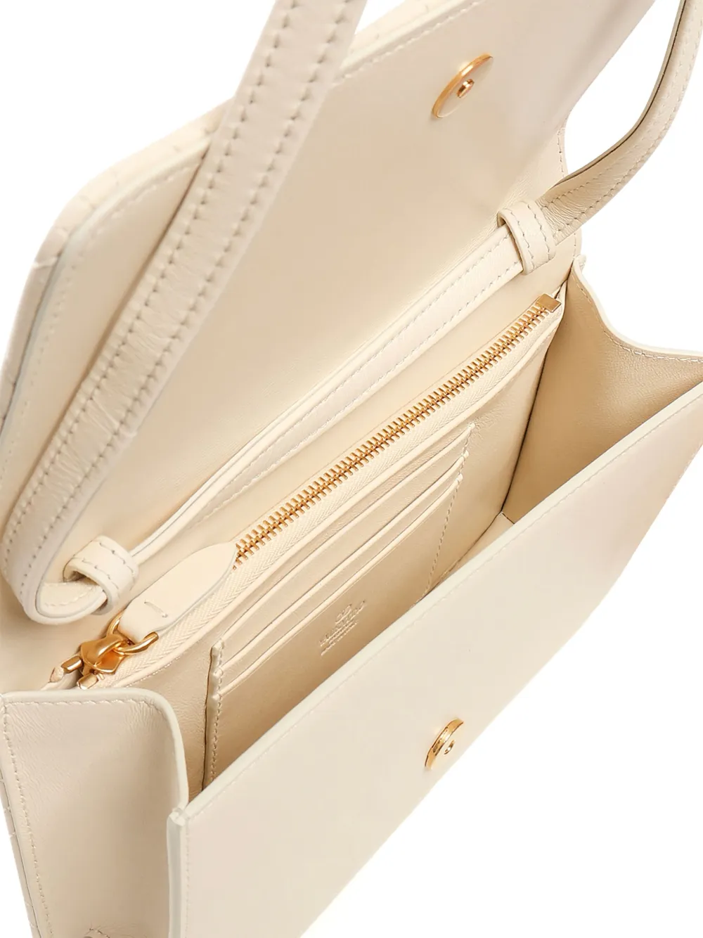 Valentino Garavani Kleine Quiltie 67 schoudertas Beige