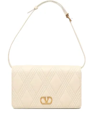 Valentino Garavani Small Quiltie 67 Shoulder Bag | Neutrals | FARFETCH SK