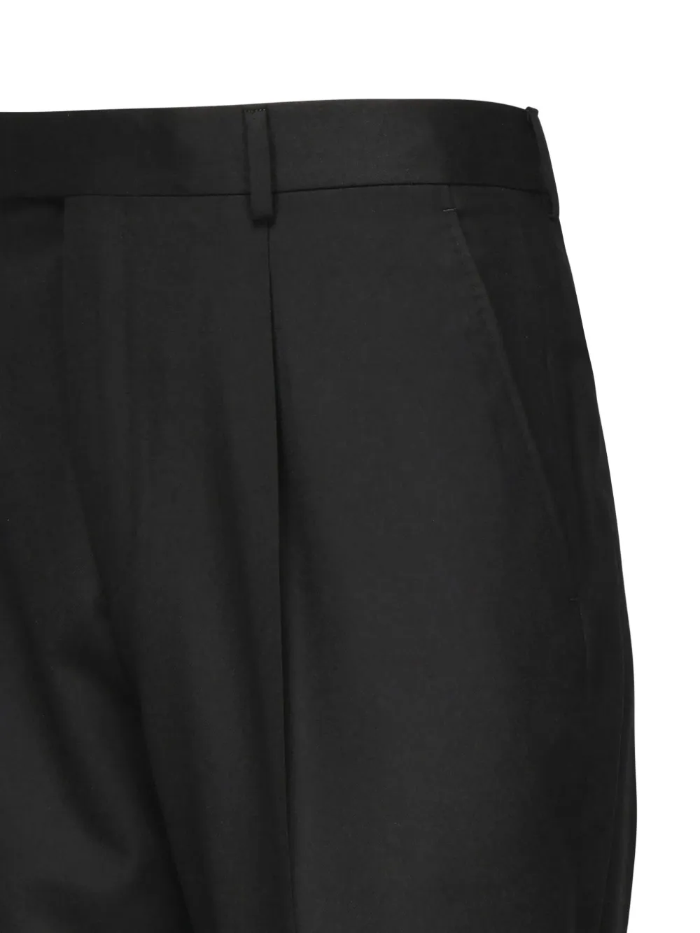 Zegna pleated wool trousers Zwart