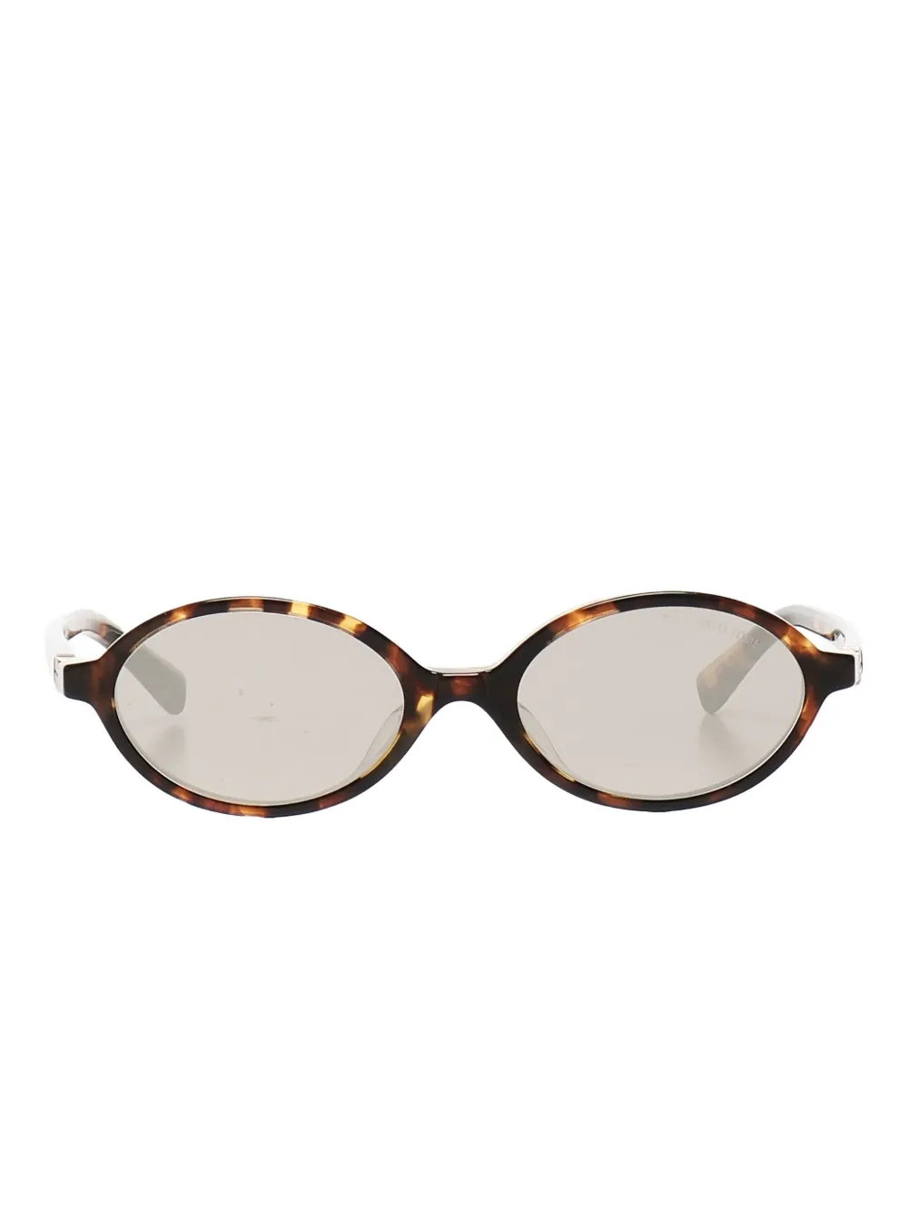 Miu oval-frame sunglasses Bruin