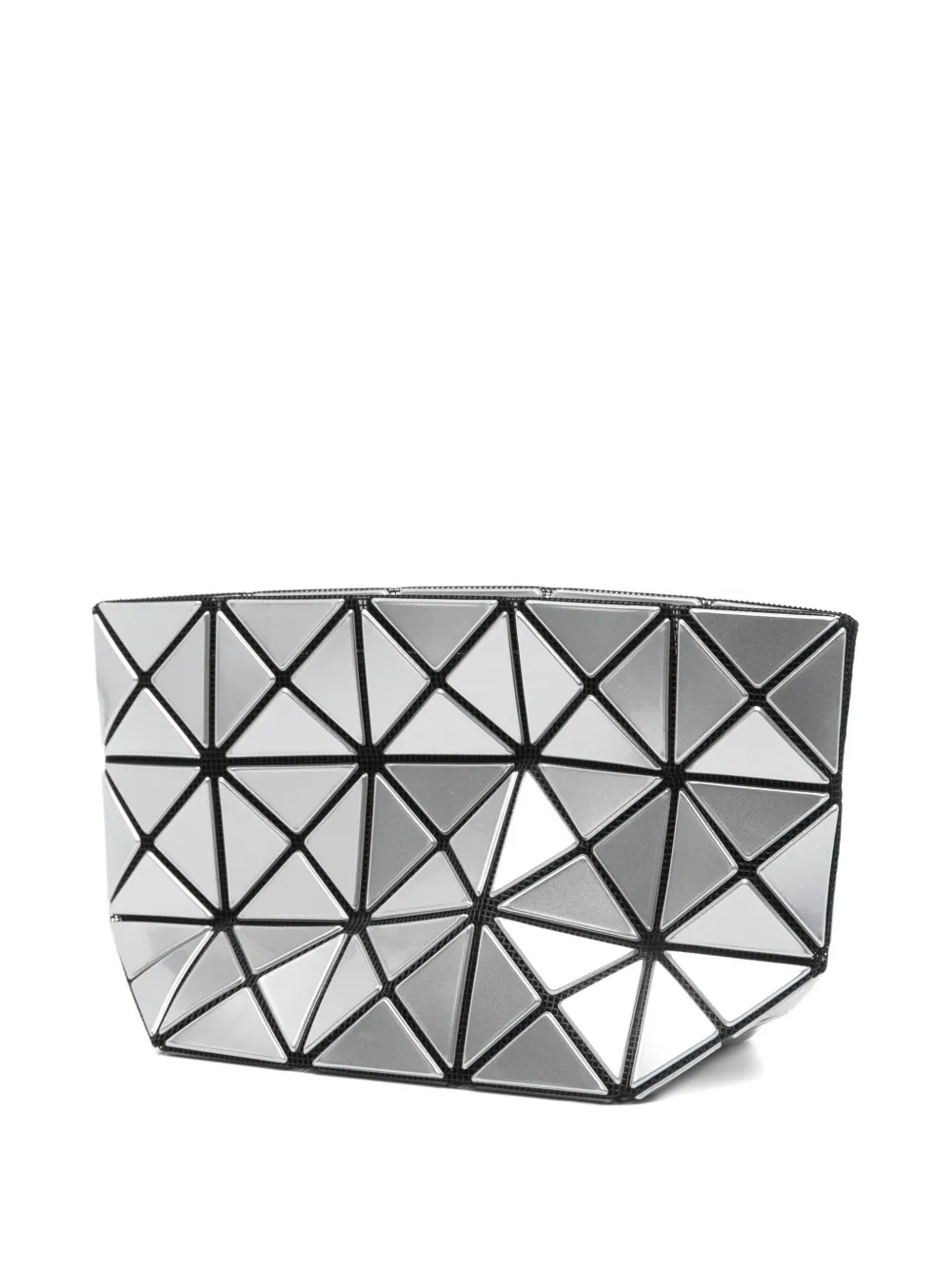 Bao Bao Issey Miyake Geometric-pattern Mini Bag In Silver