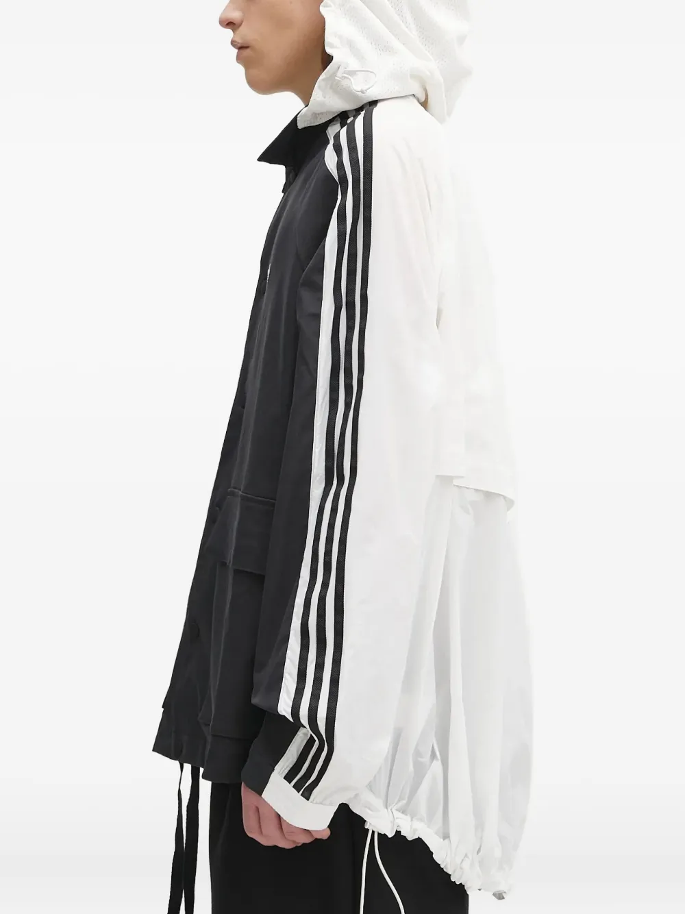 adidas R3CD three-stripe hooded jacket | Sport Jackets & Windbreakers | Image 2