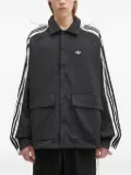adidas R3CD three-stripe hooded jacket - Black