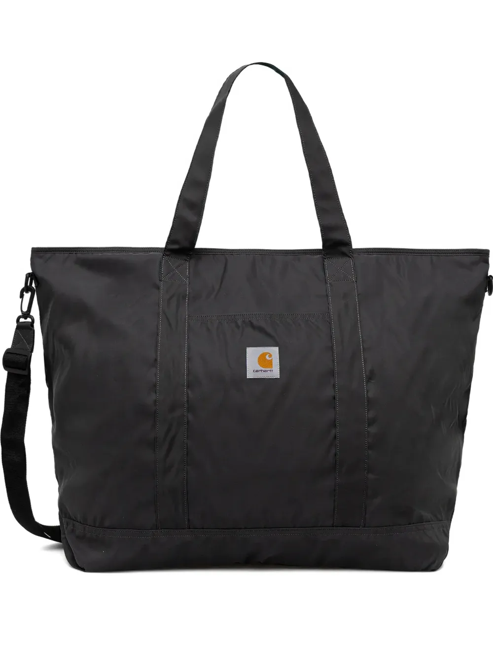 Carhartt Large Logo-patch Tote Bag In Black