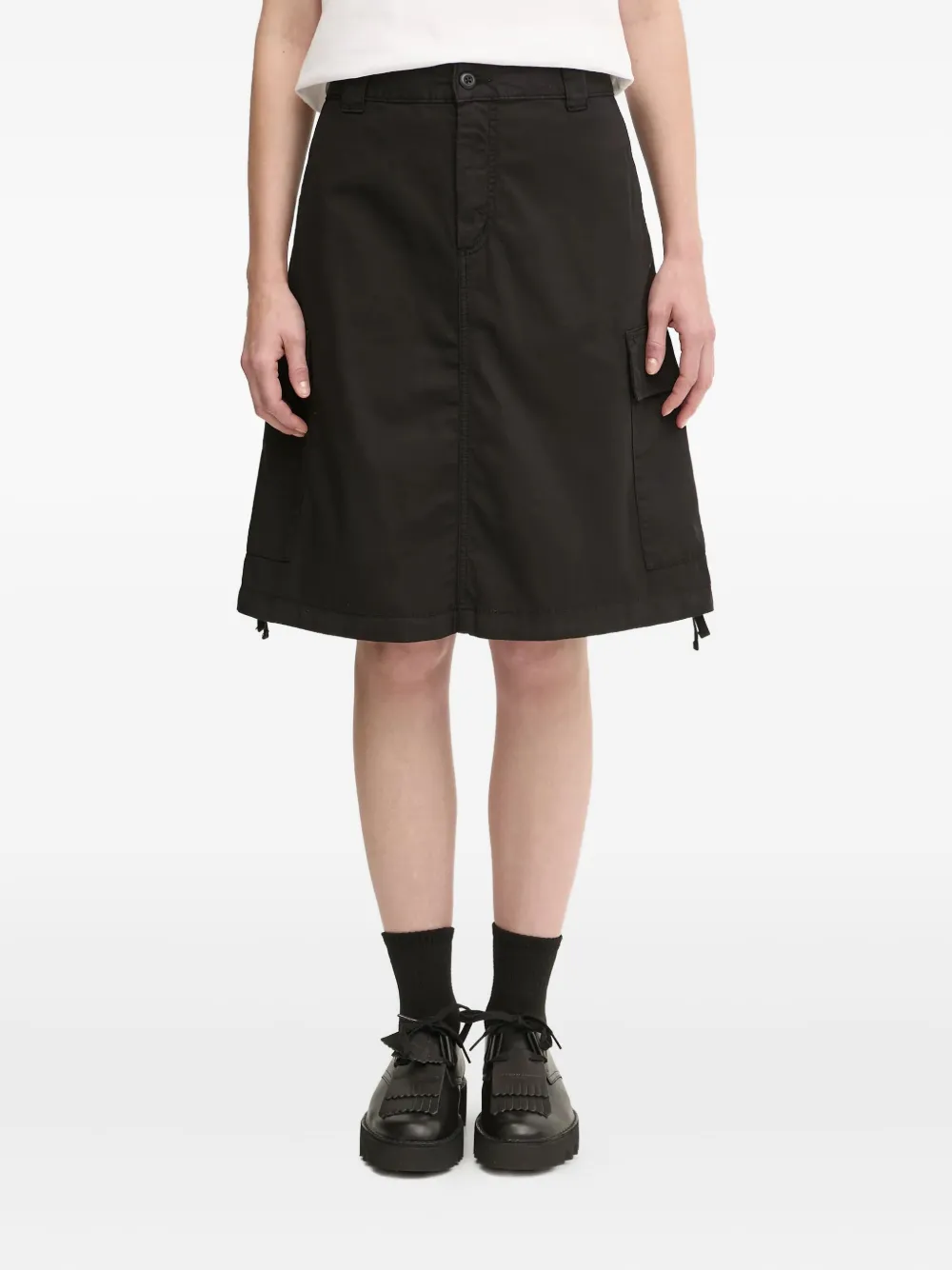 Carhartt Kingston Drawstring Midi Skirt In Black