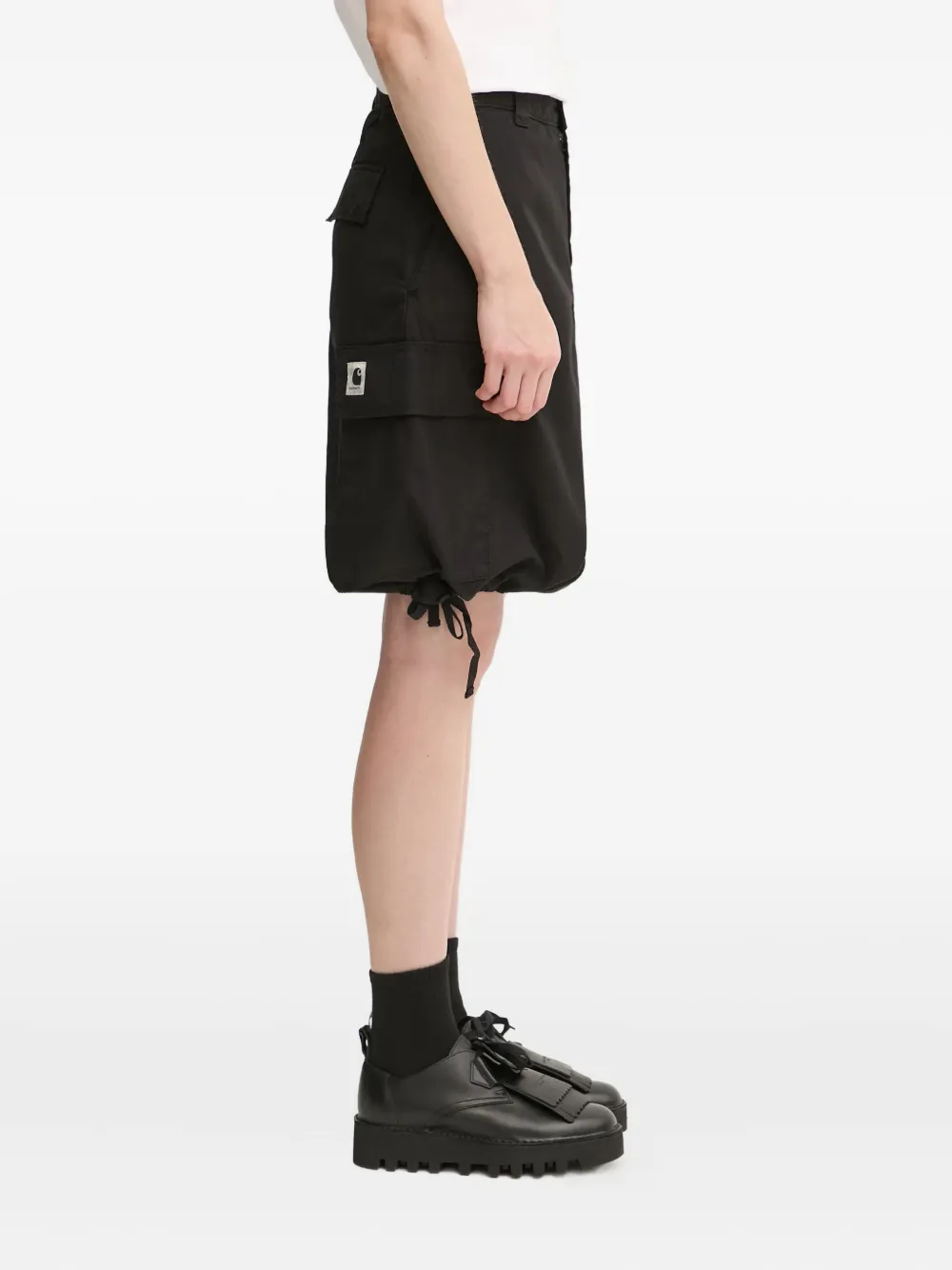 Carhartt WIP Kingston midi-rok met trekkoord - Zwart