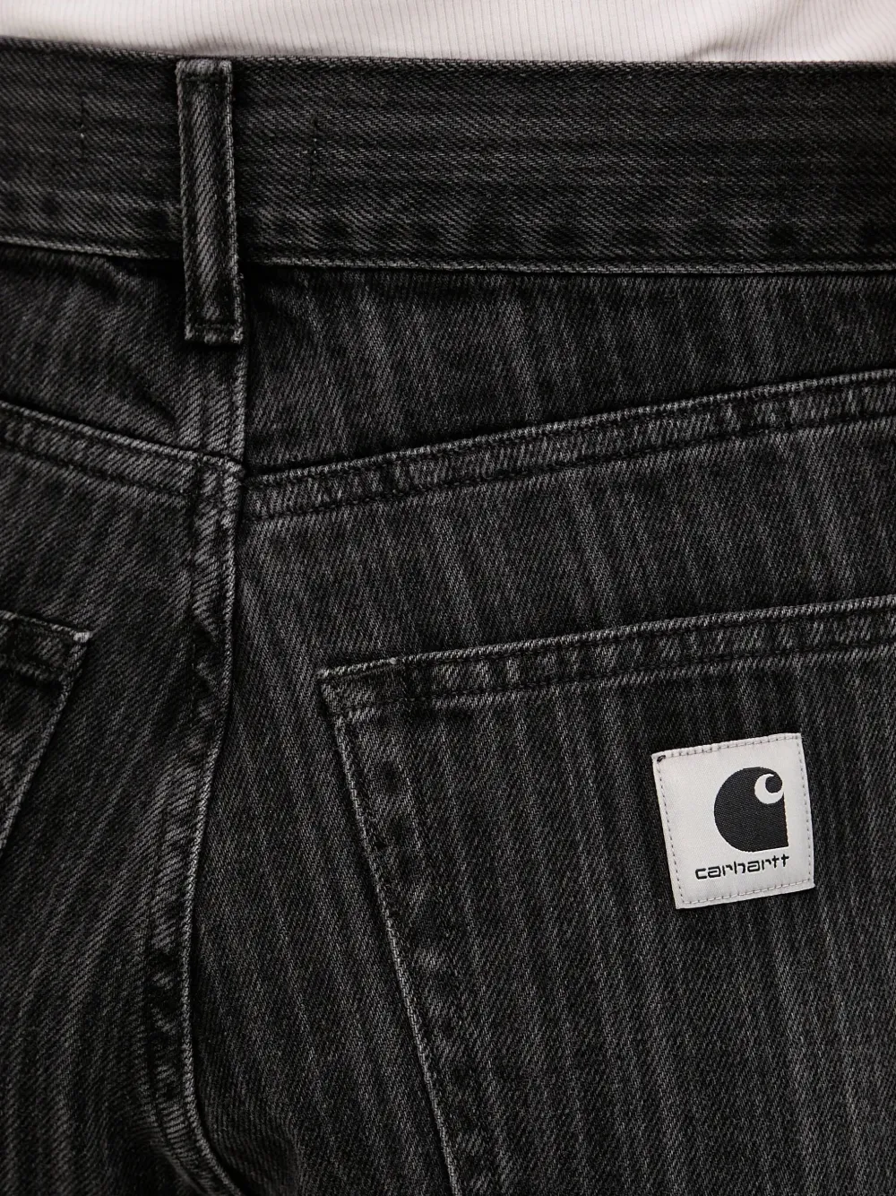 Carhartt WIP Rylan gestreepte jeans Zwart